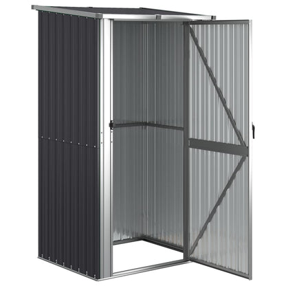 Capanno da Giardino Antracite 118,5x97x209,5 cm Acciaio Zincato - homemem39