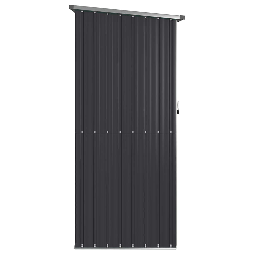 Capanno da Giardino Antracite 118,5x97x209,5 cm Acciaio Zincato | homemem39