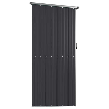 Capanno da Giardino Antracite 118,5x97x209,5 cm Acciaio Zincato | homemem39