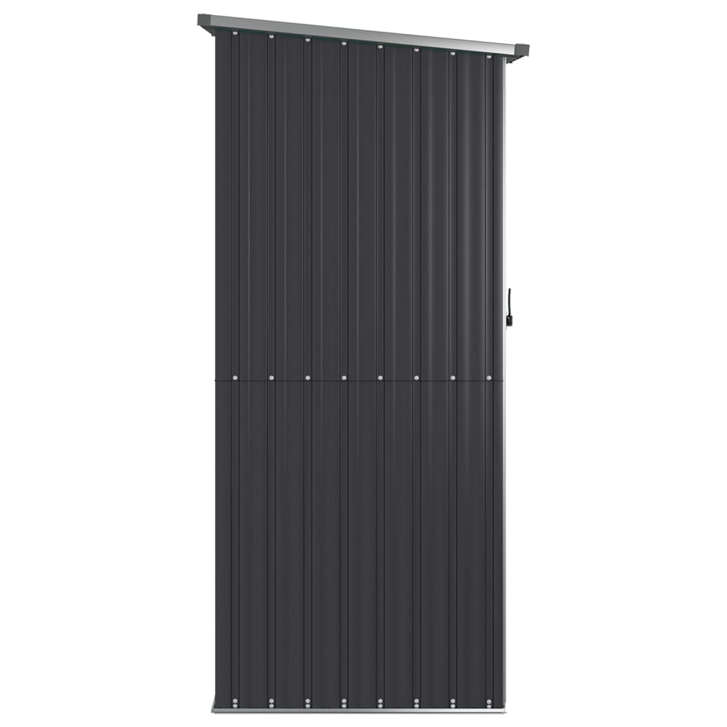 Capanno da Giardino Antracite 118,5x97x209,5 cm Acciaio Zincato - homemem39