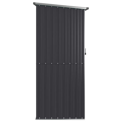 Capanno da Giardino Antracite 118,5x97x209,5 cm Acciaio Zincato - homemem39