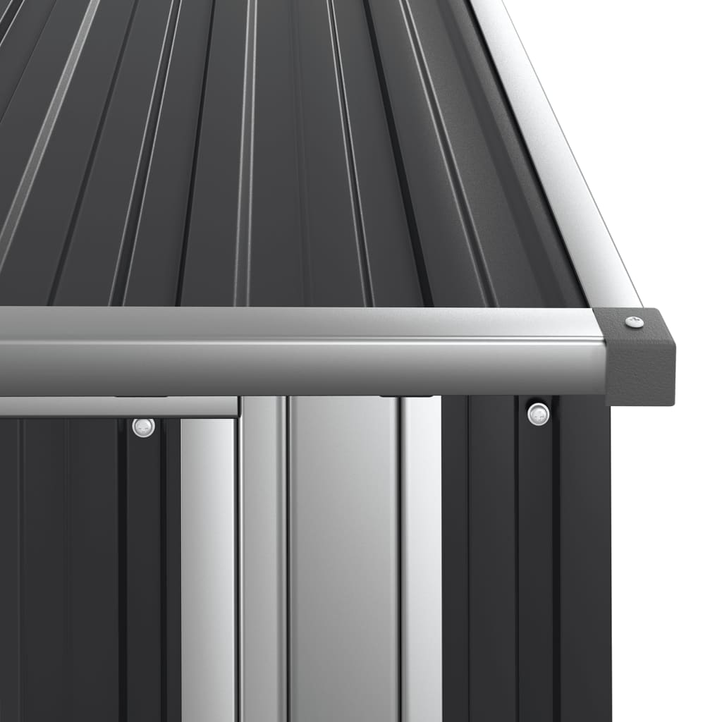 Capanno da Giardino Antracite 118,5x97x209,5 cm Acciaio Zincato - homemem39