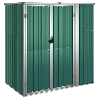Capanno per Attrezzi Verde 161x89x161 cm in Acciaio Zincato | homemem39