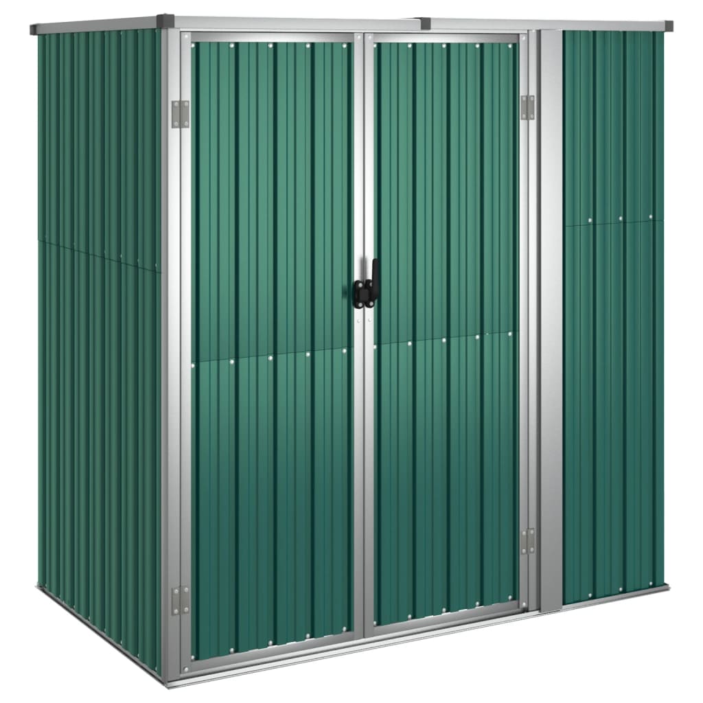 Capanno per Attrezzi Verde 161x89x161 cm in Acciaio Zincato - homemem39