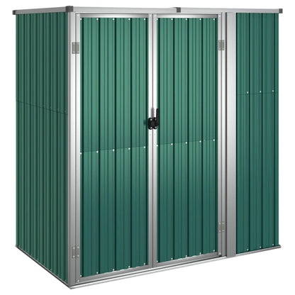 Capanno per Attrezzi Verde 161x89x161 cm in Acciaio Zincato - homemem39