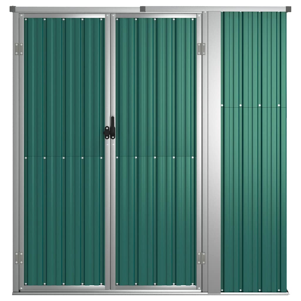 Capanno per Attrezzi Verde 161x89x161 cm in Acciaio Zincato | homemem39