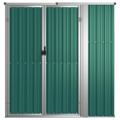 Capanno per Attrezzi Verde 161x89x161 cm in Acciaio Zincato | homemem39
