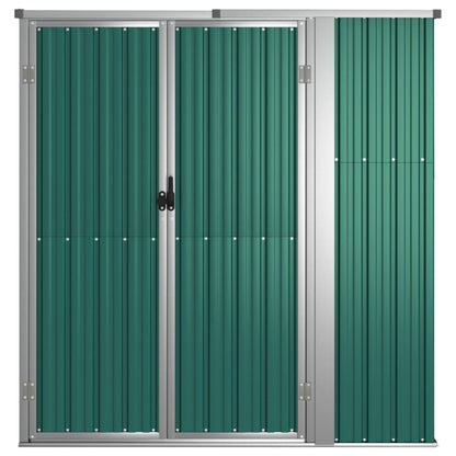 Capanno per Attrezzi Verde 161x89x161 cm in Acciaio Zincato - homemem39