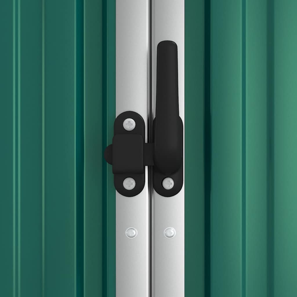 Capanno per Attrezzi Verde 161x89x161 cm in Acciaio Zincato | homemem39