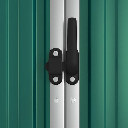 Capanno per Attrezzi Verde 161x89x161 cm in Acciaio Zincato | homemem39
