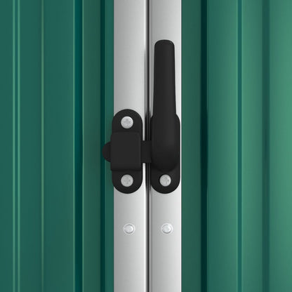 Capanno per Attrezzi Verde 161x89x161 cm in Acciaio Zincato - homemem39