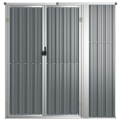 Capanno per Attrezzi Grigio 161x89x161 cm in Acciaio Zincato - homemem39