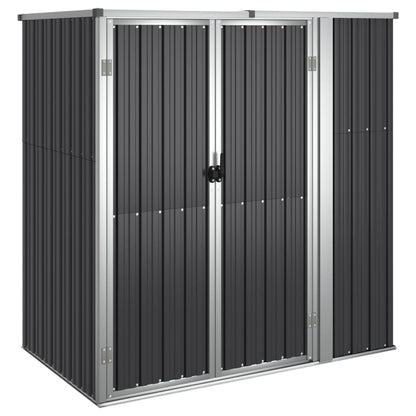 Capanno per Attrezzi Antracite 161x89x161 cm Acciaio Zincato - homemem39