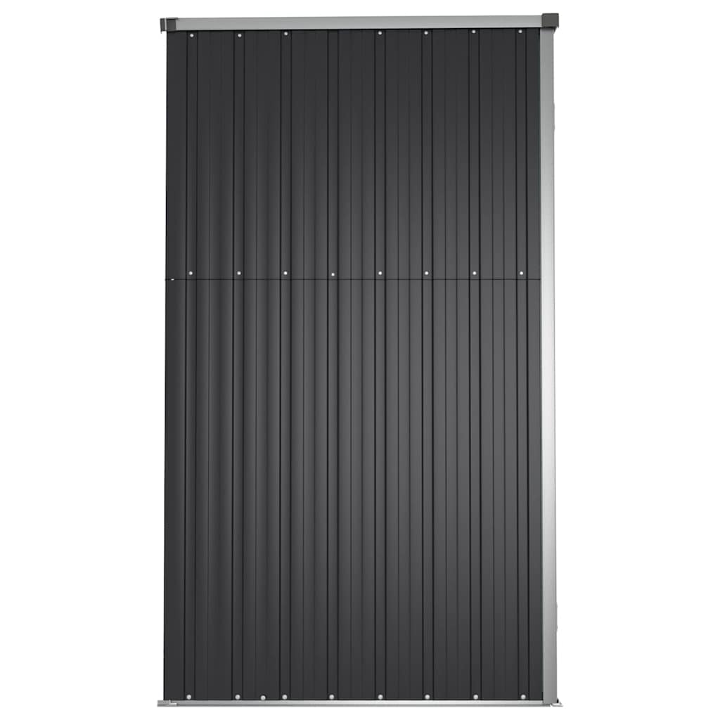 Capanno per Attrezzi Antracite 161x89x161 cm Acciaio Zincato - homemem39