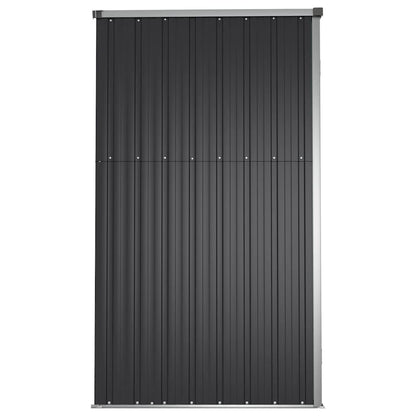 Capanno per Attrezzi Antracite 161x89x161 cm Acciaio Zincato - homemem39