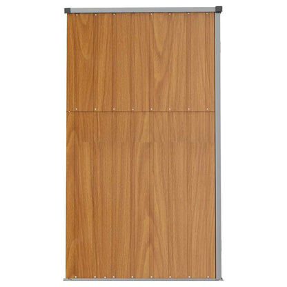 Capanno per Attrezzi Marrone 161x89x161 cm in Acciaio Zincato - homemem39