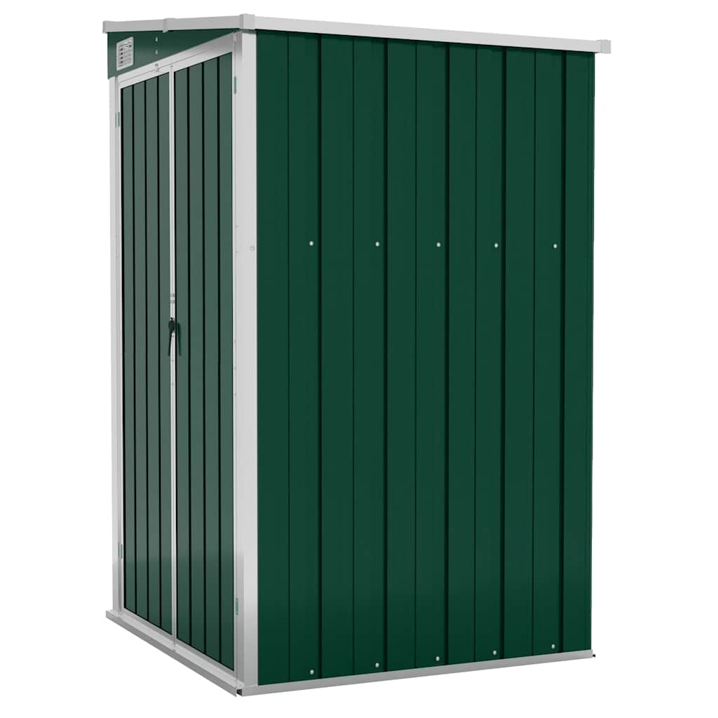 Capanno Giardino a Parete Verde 118x100x178 cm Acciaio Zincato | homemem39