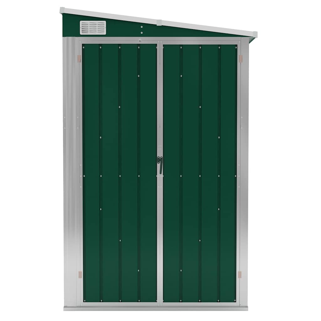 Capanno Giardino a Parete Verde 118x100x178 cm Acciaio Zincato | homemem39