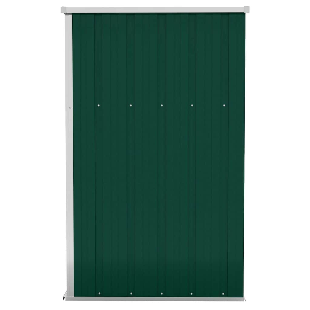 Capanno Giardino a Parete Verde 118x100x178 cm Acciaio Zincato