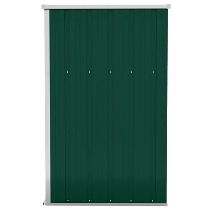 Capanno Giardino a Parete Verde 118x100x178 cm Acciaio Zincato