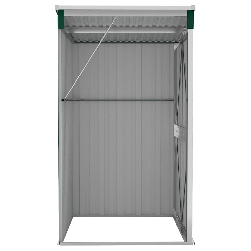 Capanno Giardino a Parete Verde 118x100x178 cm Acciaio Zincato | homemem39