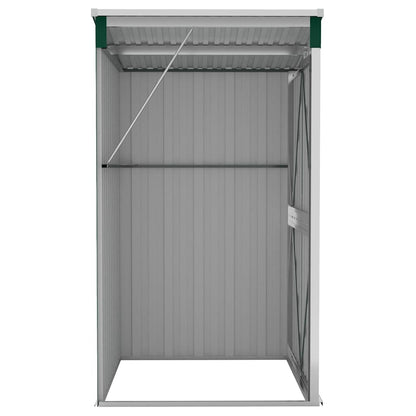 Capanno Giardino a Parete Verde 118x100x178 cm Acciaio Zincato | homemem39