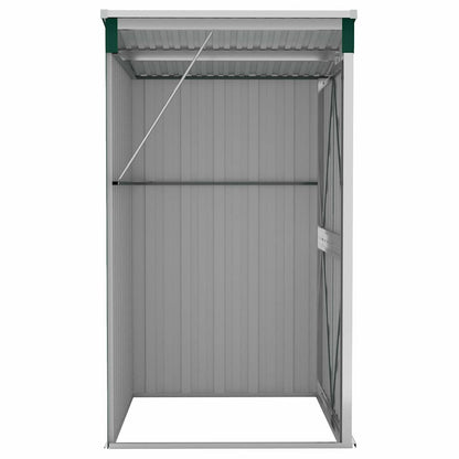 Capanno Giardino a Parete Verde 118x100x178 cm Acciaio Zincato