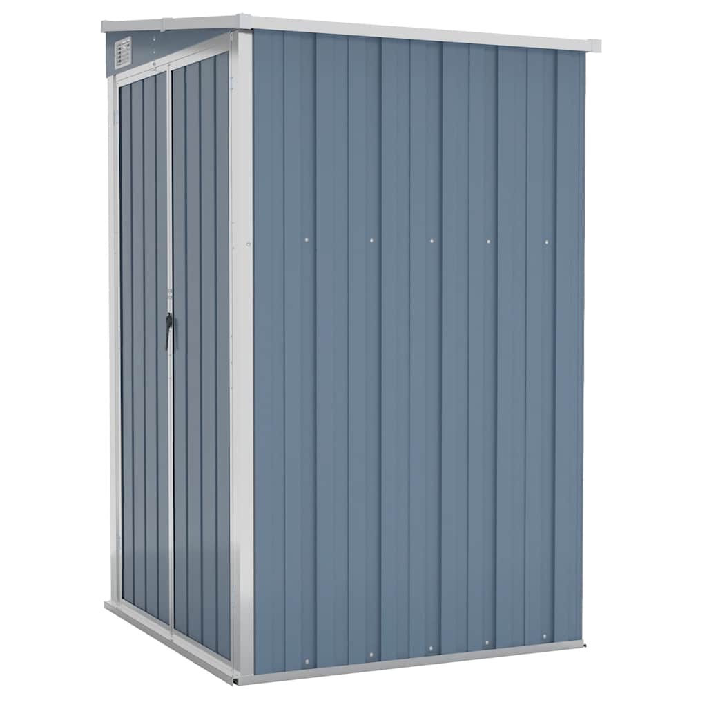 Capanno Giardino a Parete Grigio 118x100x178 cm Acciaio Zincato - homemem39