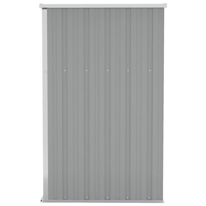 Capanno Giardino a Parete Grigio 118x100x178 cm Acciaio Zincato