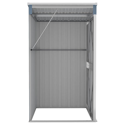 Capanno Giardino a Parete Grigio 118x100x178 cm Acciaio Zincato - homemem39