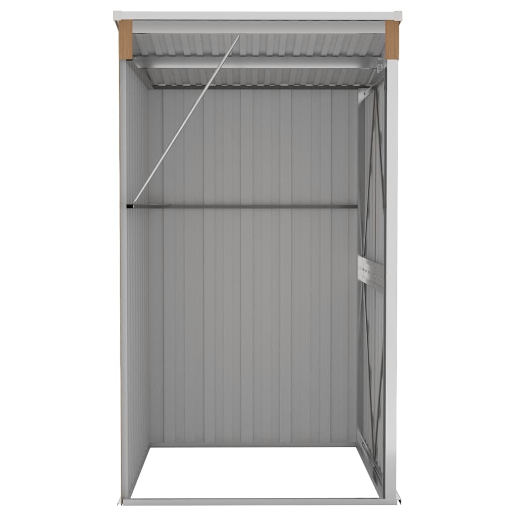 Capanno Giardino a Parete Marrone 118x100x178cm Acciaio Zincato - homemem39
