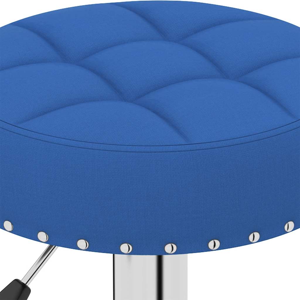 Sgabelli da Bar 2 pz Blu in Tessuto - homemem39