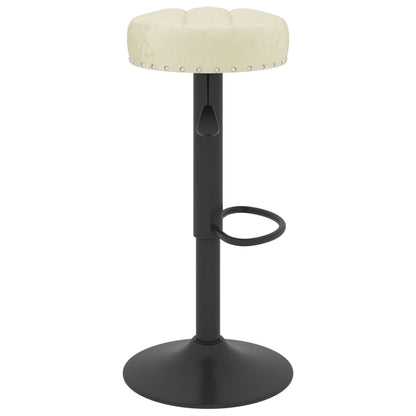 Sedie da Bar 2 pz Crema in Velluto - homemem39