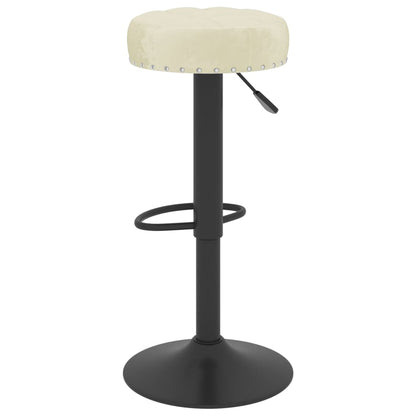 Sedie da Bar 2 pz Crema in Velluto - homemem39