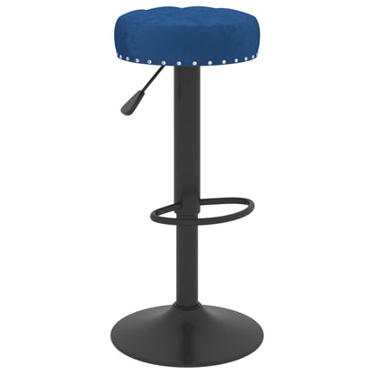 Sgabelli da Bar 2 pz Blu in Velluto - homemem39