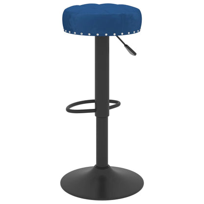 Sgabelli da Bar 2 pz Blu in Velluto - homemem39
