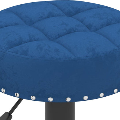 Sgabelli da Bar 2 pz Blu in Velluto - homemem39
