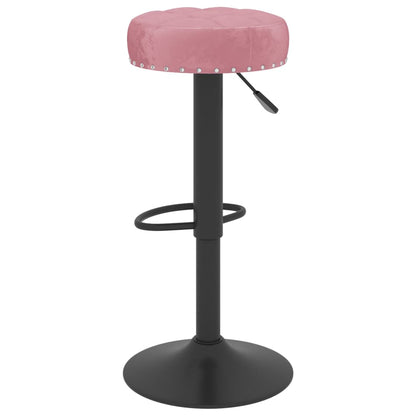 Sgabelli da Bar 2 pz Rosa in Velluto - homemem39