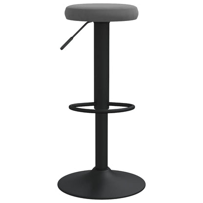 Sedie da Bar 2 pz Grigio Scuro in Velluto - homemem39