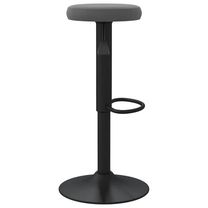 Sedie da Bar 2 pz Grigio Scuro in Velluto - homemem39