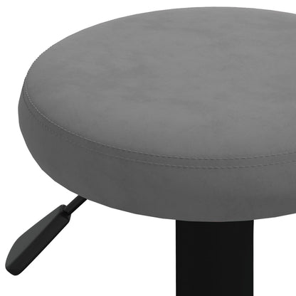 Sedie da Bar 2 pz Grigio Scuro in Velluto - homemem39