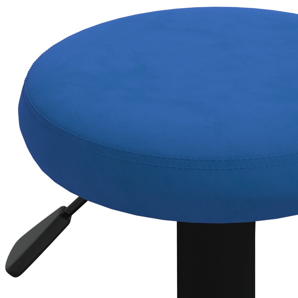 Sgabelli da Bar 2 pz Blu in Velluto - homemem39