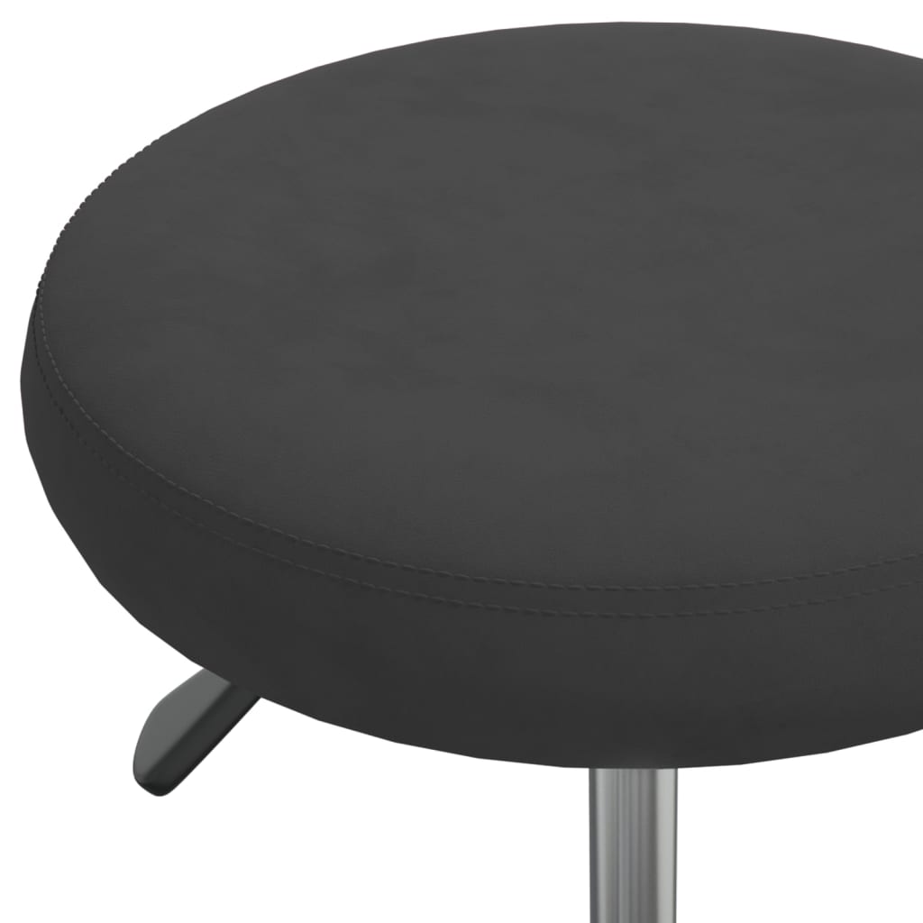 Sedia Girevole da Ufficio Nera in Velluto - homemem39