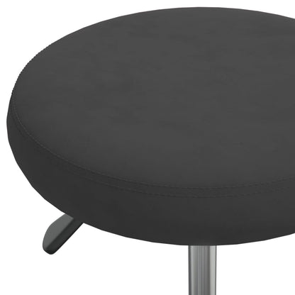 Sedia Girevole da Ufficio Nera in Velluto - homemem39