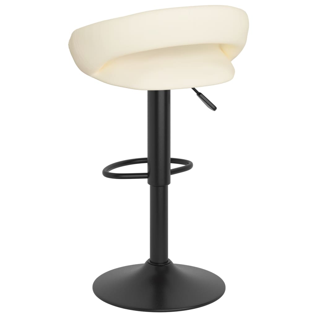 Sgabelli da Bar 2 pz Crema in Velluto - homemem39
