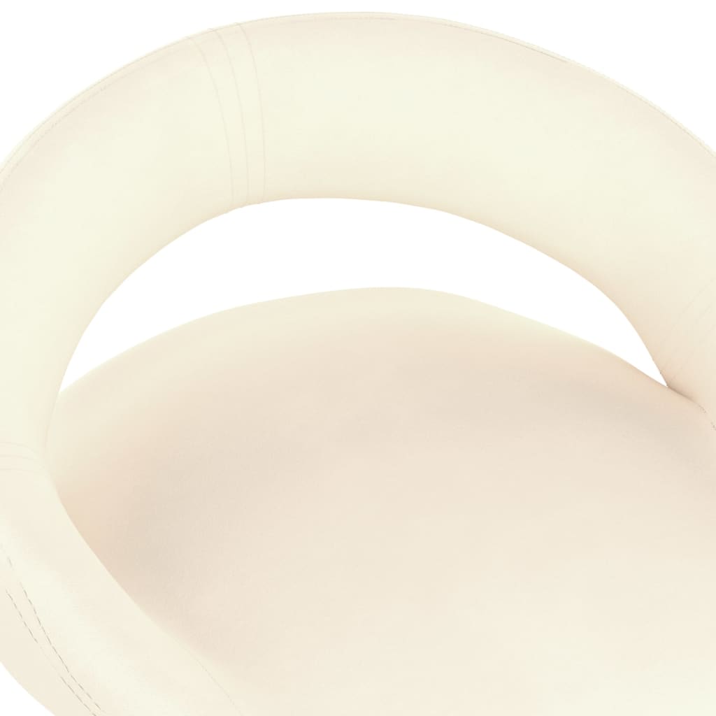 Sgabelli da Bar 2 pz Crema in Velluto - homemem39
