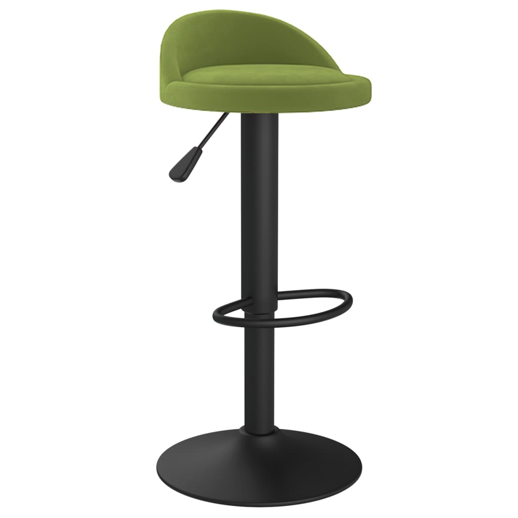 Sgabelli da Bar 2 pz Verde Chiaro in Velluto | homemem39