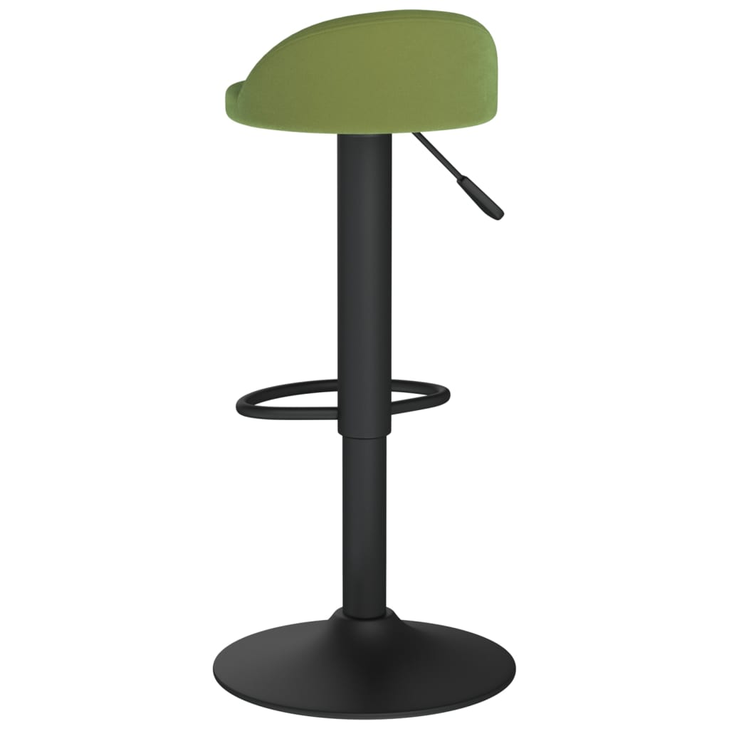 Sgabelli da Bar 2 pz Verde Chiaro in Velluto | homemem39