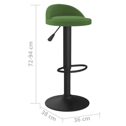 Sgabelli da Bar 2 pz Verde Scuro in Velluto - homemem39