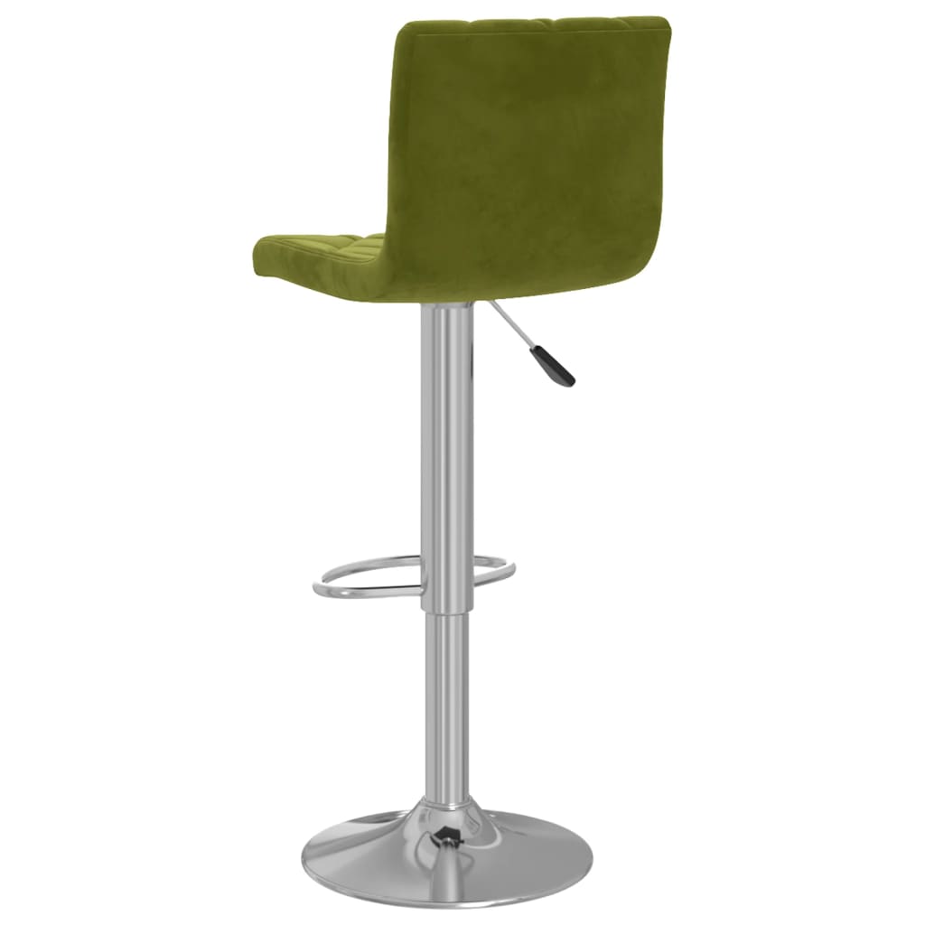 Sgabelli da Bar 2 pz Verde Chiaro in Velluto | homemem39